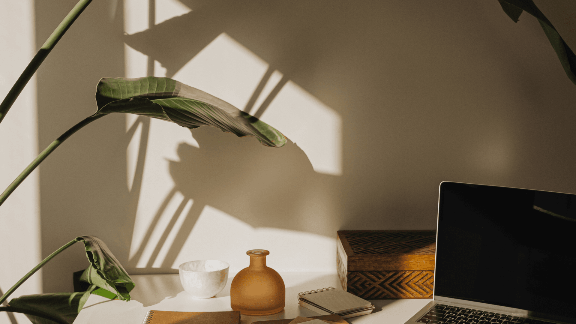 Creative workspace background